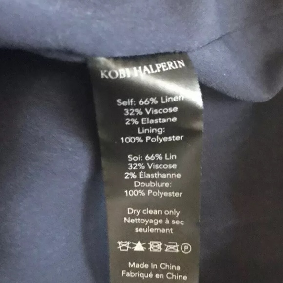 Kobi Halperin Jacket One Button Front Sz XL - Picture 5 of 8